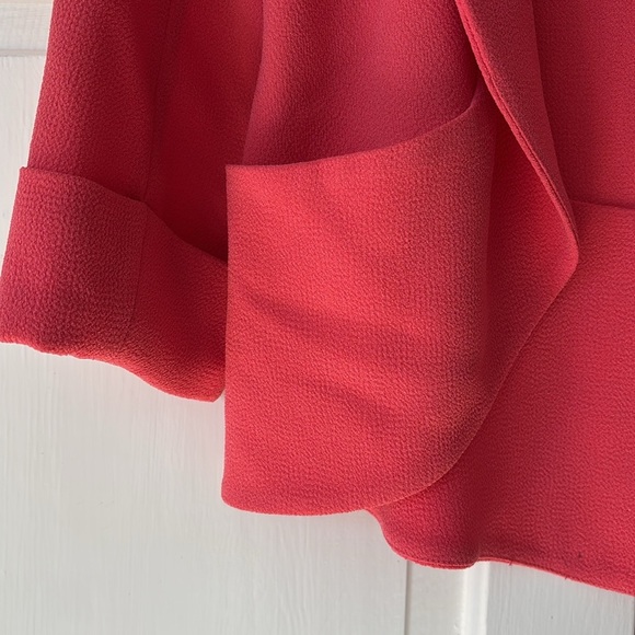Aritzia Wilfred Lightweight Coral Pink Bright Blazer Size 6 Open Front Business‎ - Picture 3 of 11